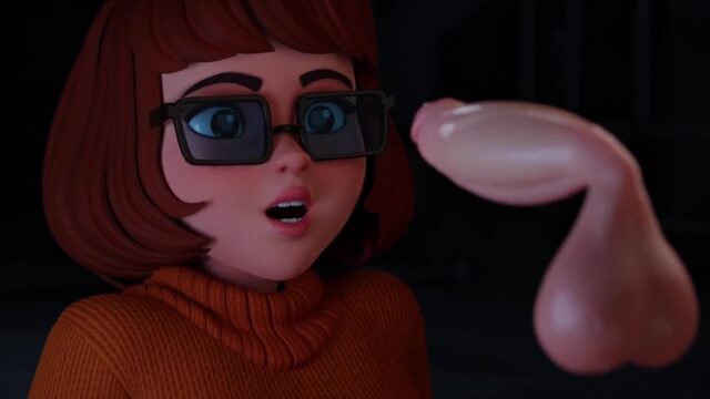 Velma Gives a Blowjob in the Dark