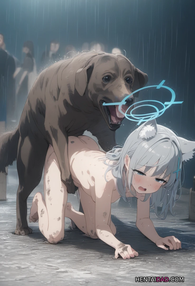 Sunaookami Shiroko fucked by Dog | Blue Archive
