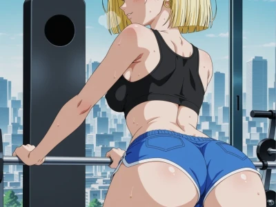 Android 18 Gym Gangbang | Dragon Ball