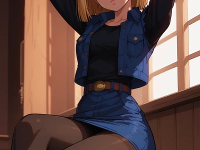 Android 18 | Dragon Ball Sex by DreamFrameAI