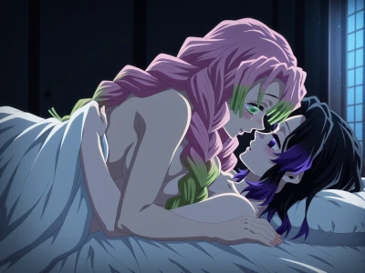 Mitsuri×Shinobu-Demon Slayer Sex by Ragnarock