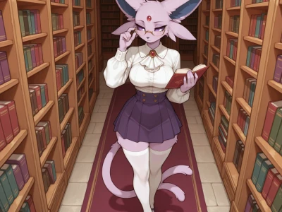 Librarian Espeon Sex by RizzenWolf